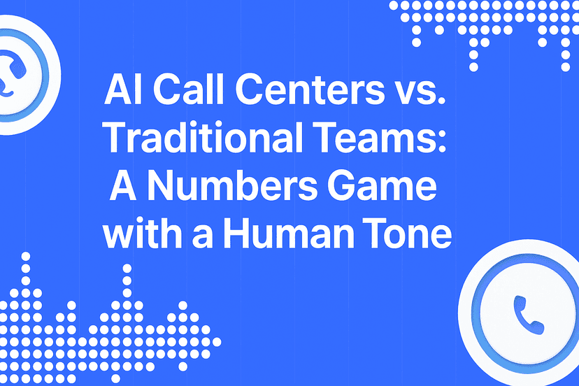 AI Call Centers vs. Traditional Teams: A Numbers Game with a Human Tone