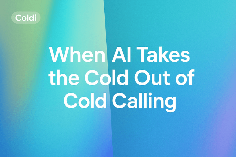 When AI Takes the Cold Out of Cold Calling