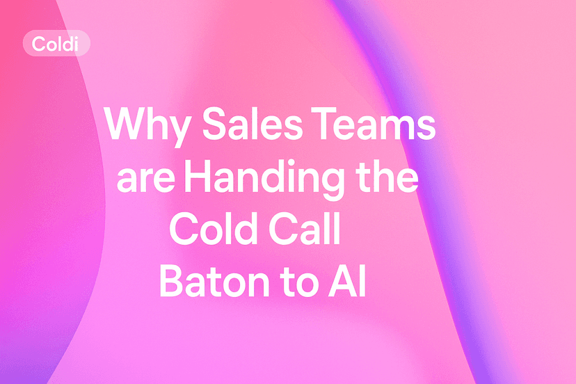 Why Sales Teams are Handing the Cold Call Baton to AI
