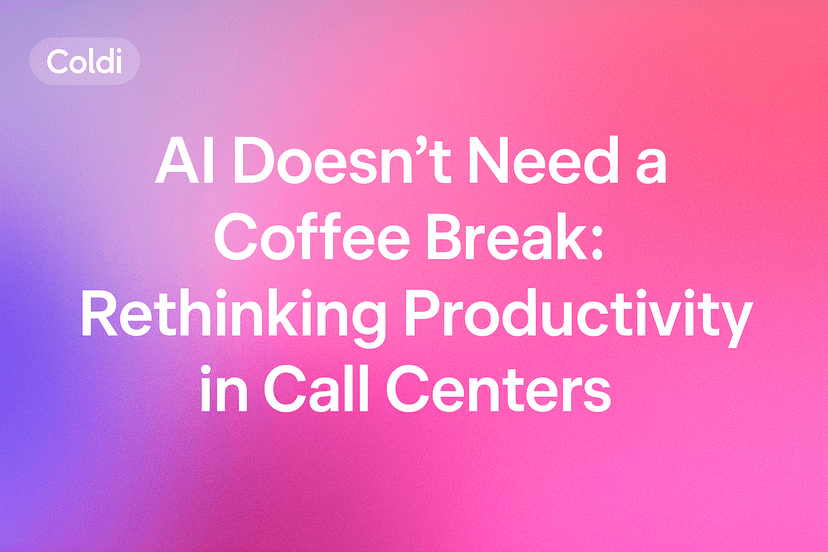 AI Doesn’t Need a Coffee Break: Rethinking Productivity in Call Centers