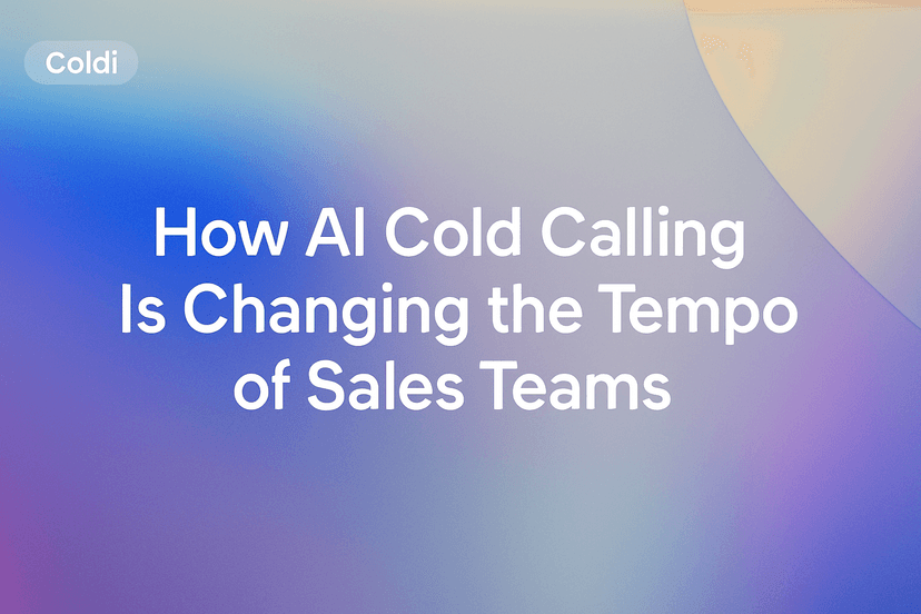 How AI Cold Calling Is Changing the Tempo of Sales Teams