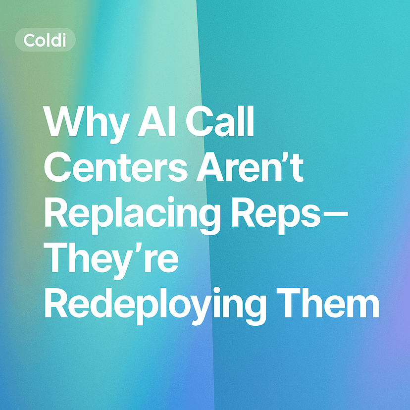 Why AI Call Centers Aren’t Replacing Reps—They’re Redeploying Them