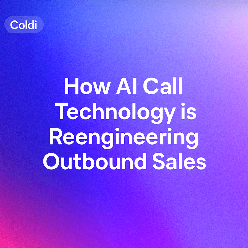 How AI Call Technology is Reengineering Outbound Sales