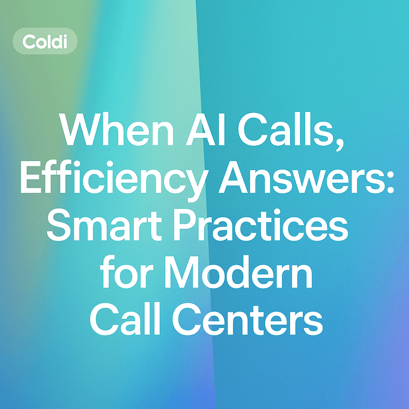 When AI Calls, Efficiency Answers: Smart Practices for Modern Call Centers