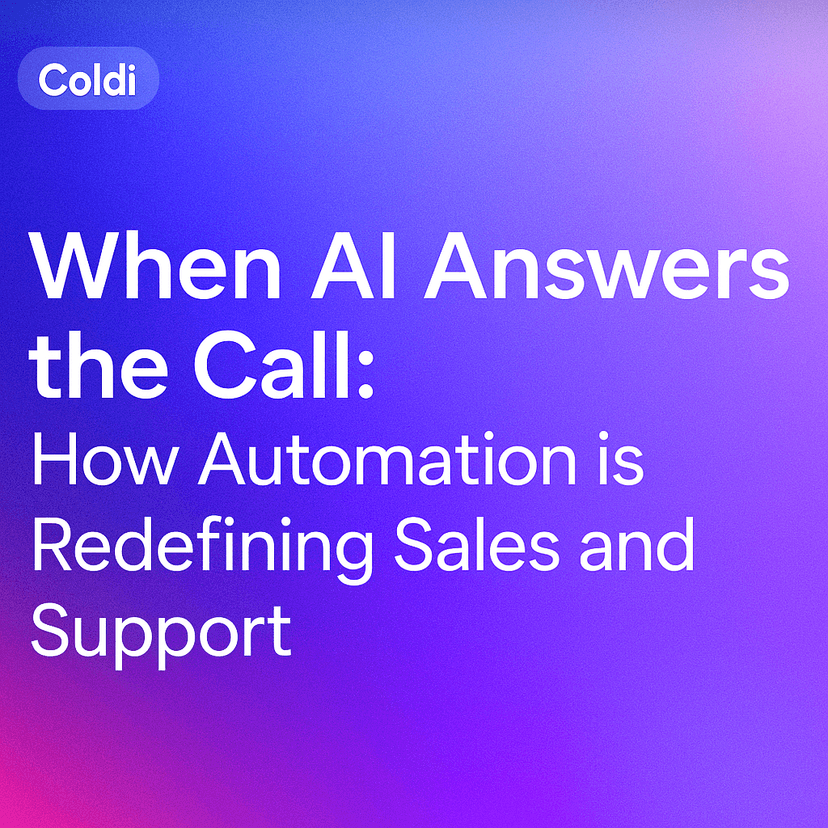 When AI Answers the Call: How Automation is Redefining Sales and Support