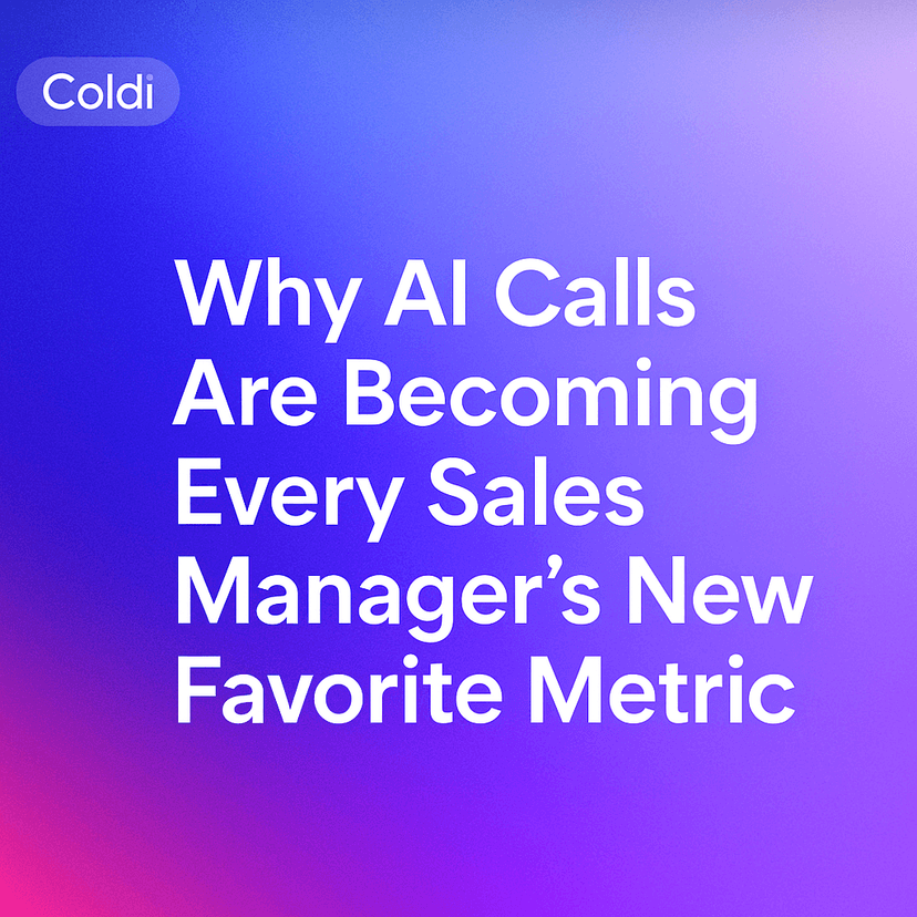 Why AI Calls Are Becoming Every Sales Manager’s New Favorite Metric