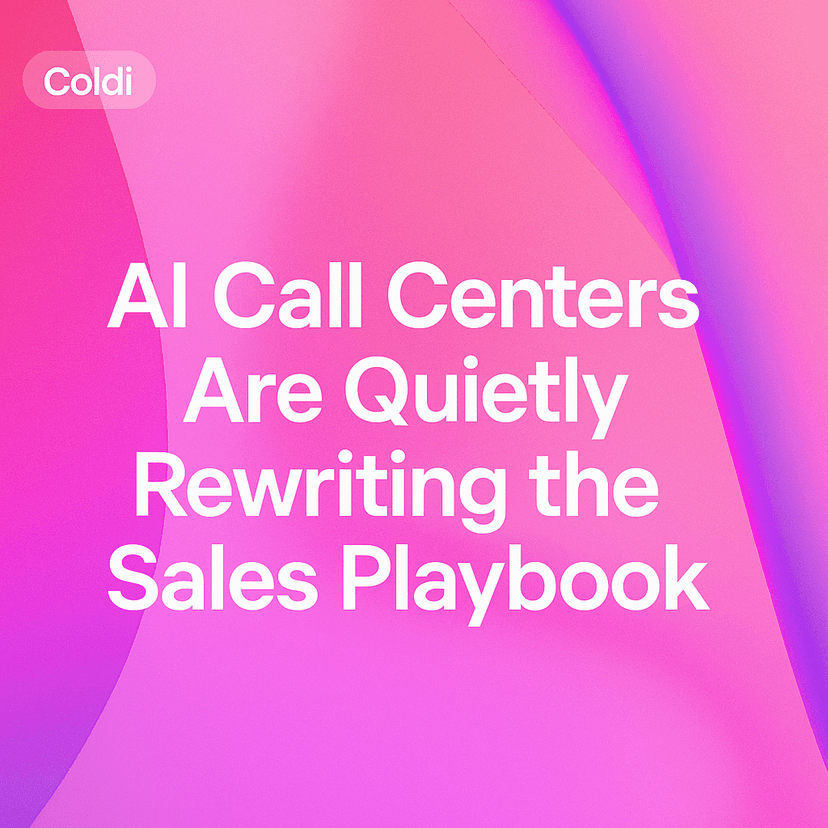 AI Call Centers Are Quietly Rewriting the Sales Playbook