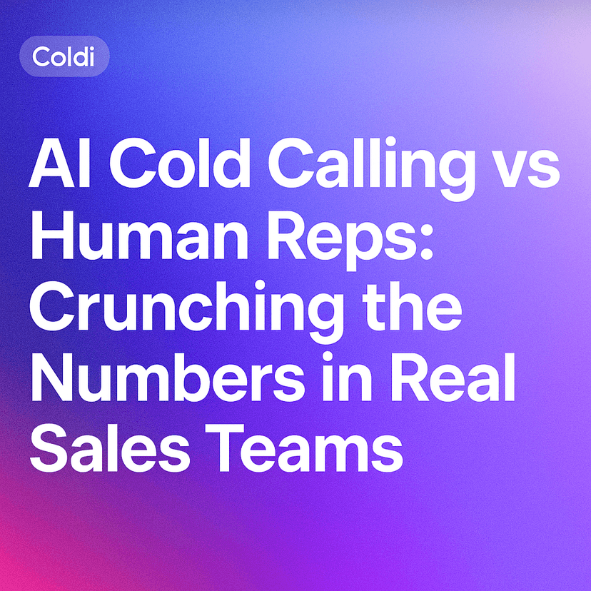 AI Cold Calling vs Human Reps: Crunching the Numbers in Real Sales Teams
