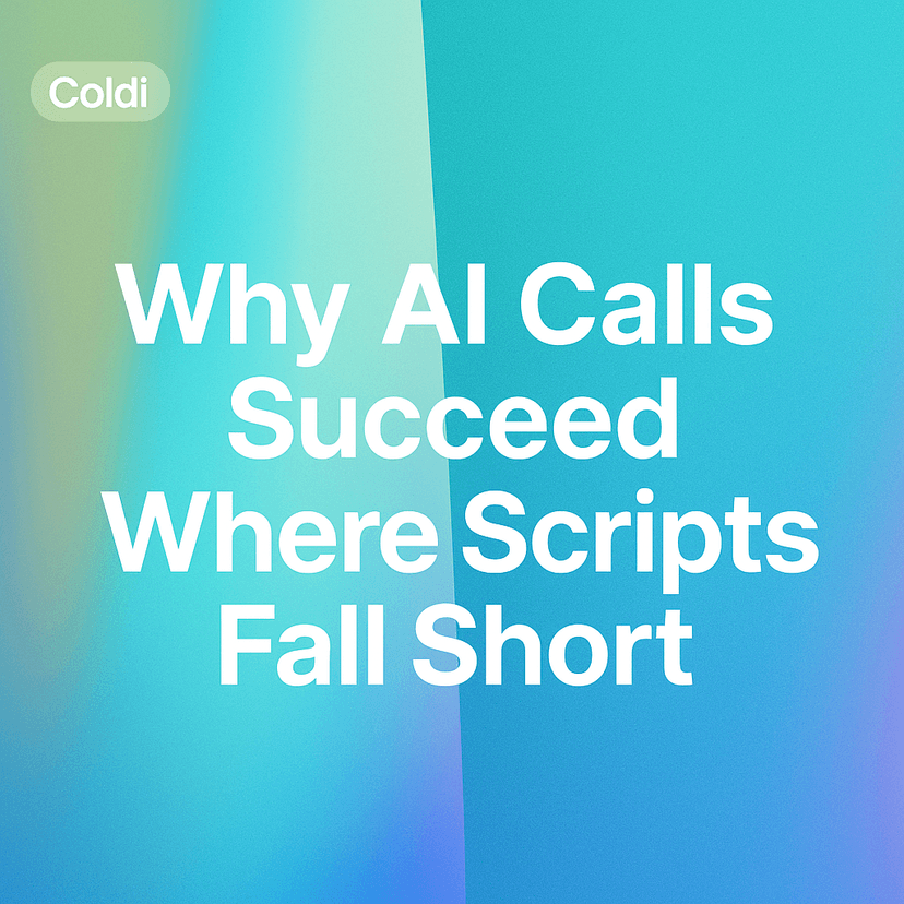 Why AI Calls Succeed Where Scripts Fall Short