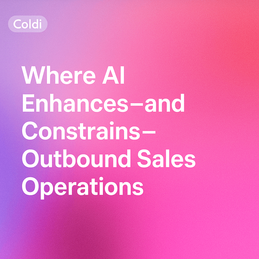 Where AI Enhances—and Constrains—Outbound Sales Operations