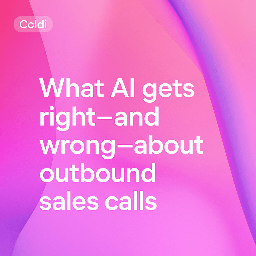 What AI gets right—and wrong—about outbound sales calls