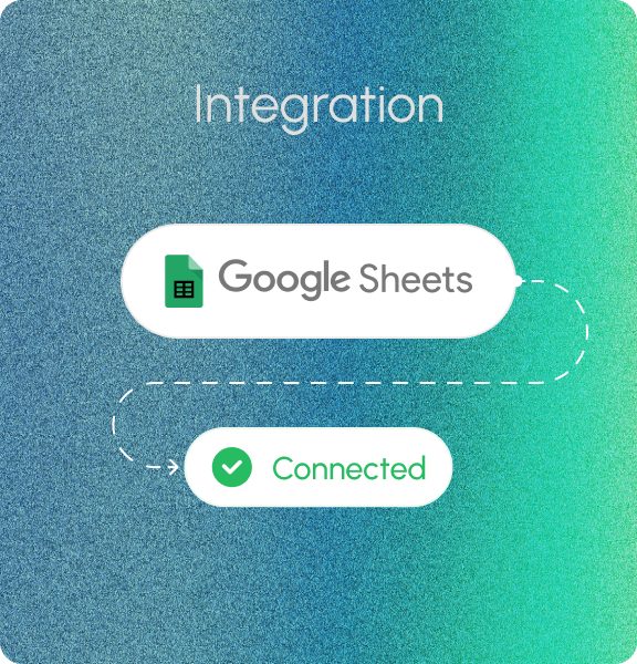 Integration: Google Sheets connected